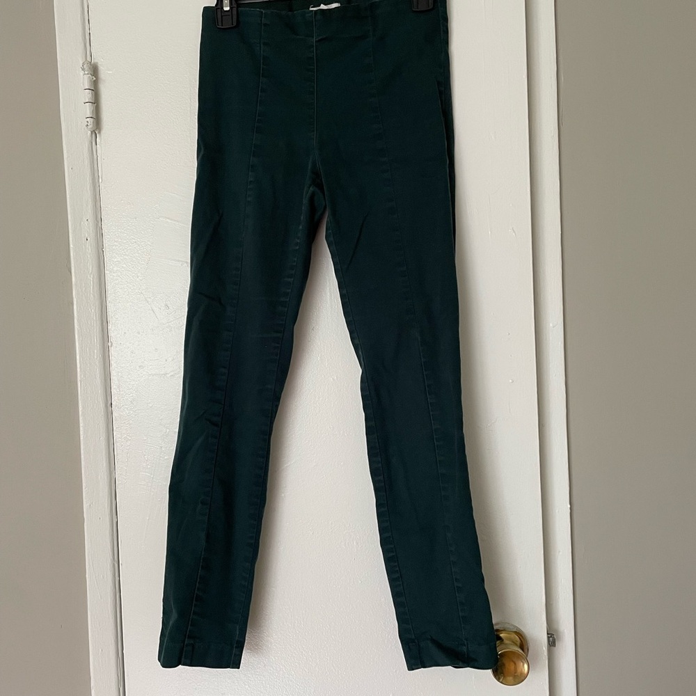 H&M Dark Green Straight Pants